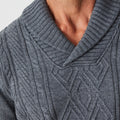 Aaron Cable Shawl Sweater