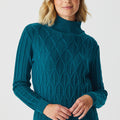 Everyday Merino Diamond High Neck