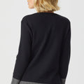 Harriet Herringbone Detail Long V