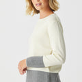 Harriet Herringbone Detail Crew