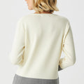 Harriet Herringbone Detail Crew