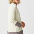 Harriet Herringbone Detail Long V