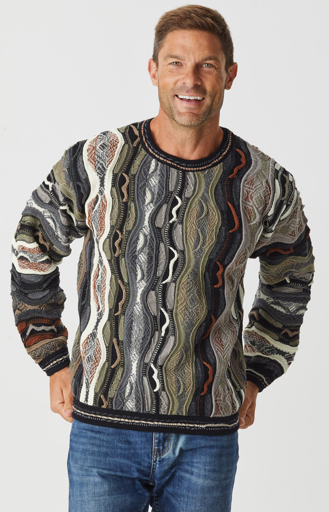 Clothing Melbourne Knitwear Label Bubbles Crew Neck Sweater