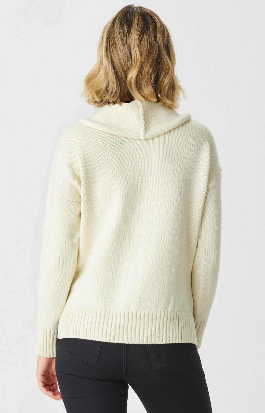 KAJA WOOL AIR YARN HENLEY NECK KNIT