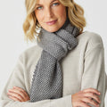Merino Moss Platted Scarf