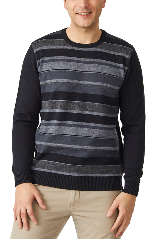 Lonsdale Stripe Crew Sweater - Aklanda Australia