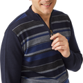 Lonsdale Stripe half zip Sweater - Aklanda Australia