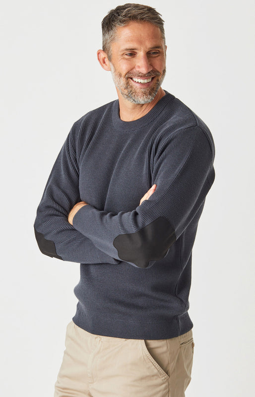 Burke Rib Knit Crew Sweater