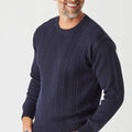 Aaron Cable Crew Sweater