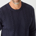 Aaron Cable Crew Sweater