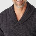 Aaron Cable Shawl Sweater