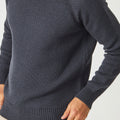 Merino Moss Platted Button Collar