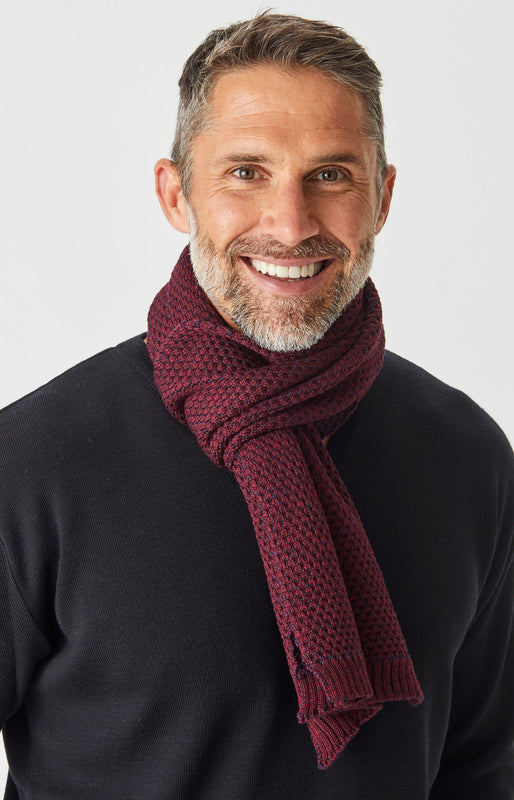 Merino Moss Platted Scarf