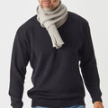 Merino Moss Platted Scarf