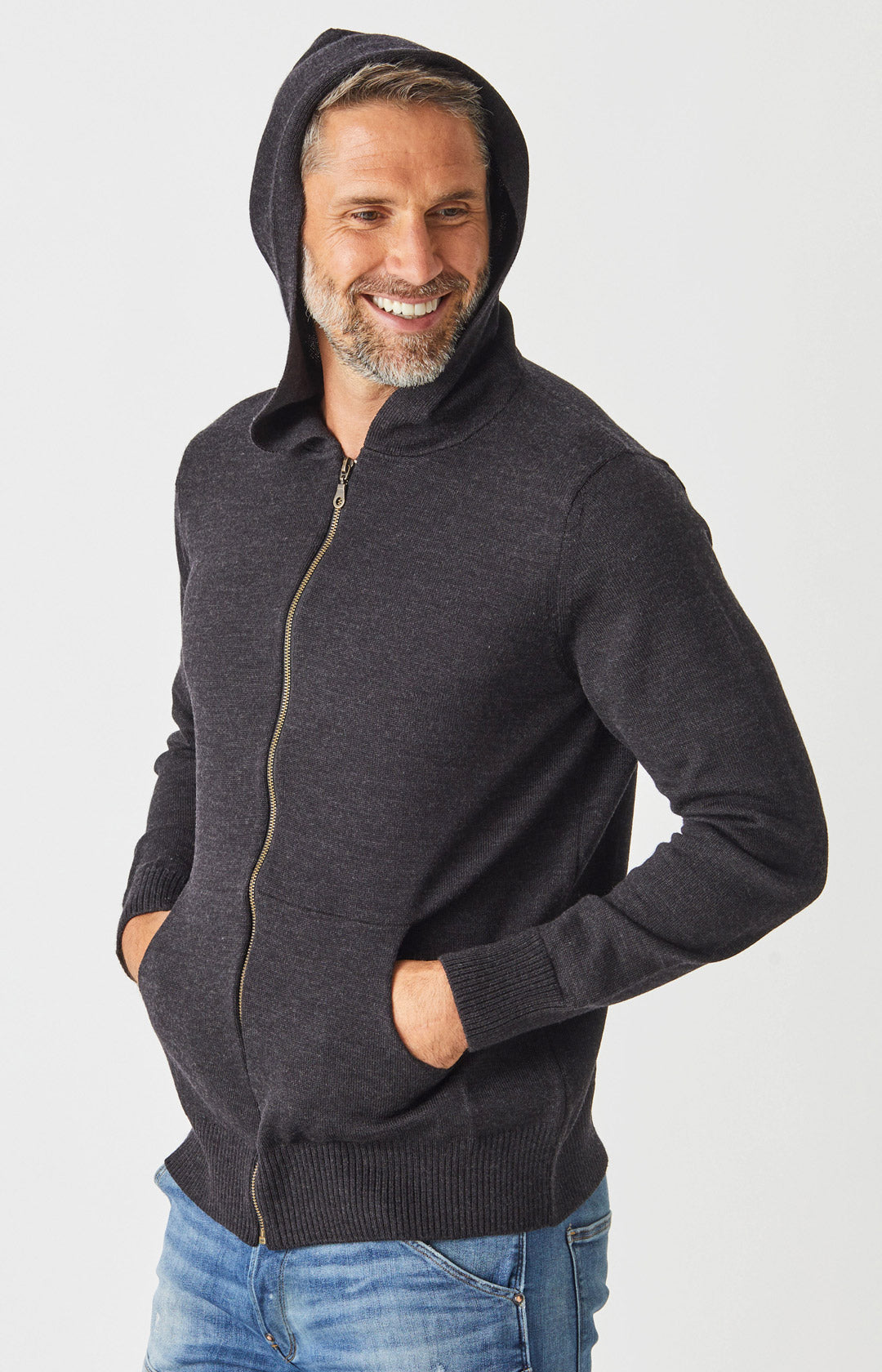 Jacob Zip Hoodie with Pockets | Wool | Aklanda Australia