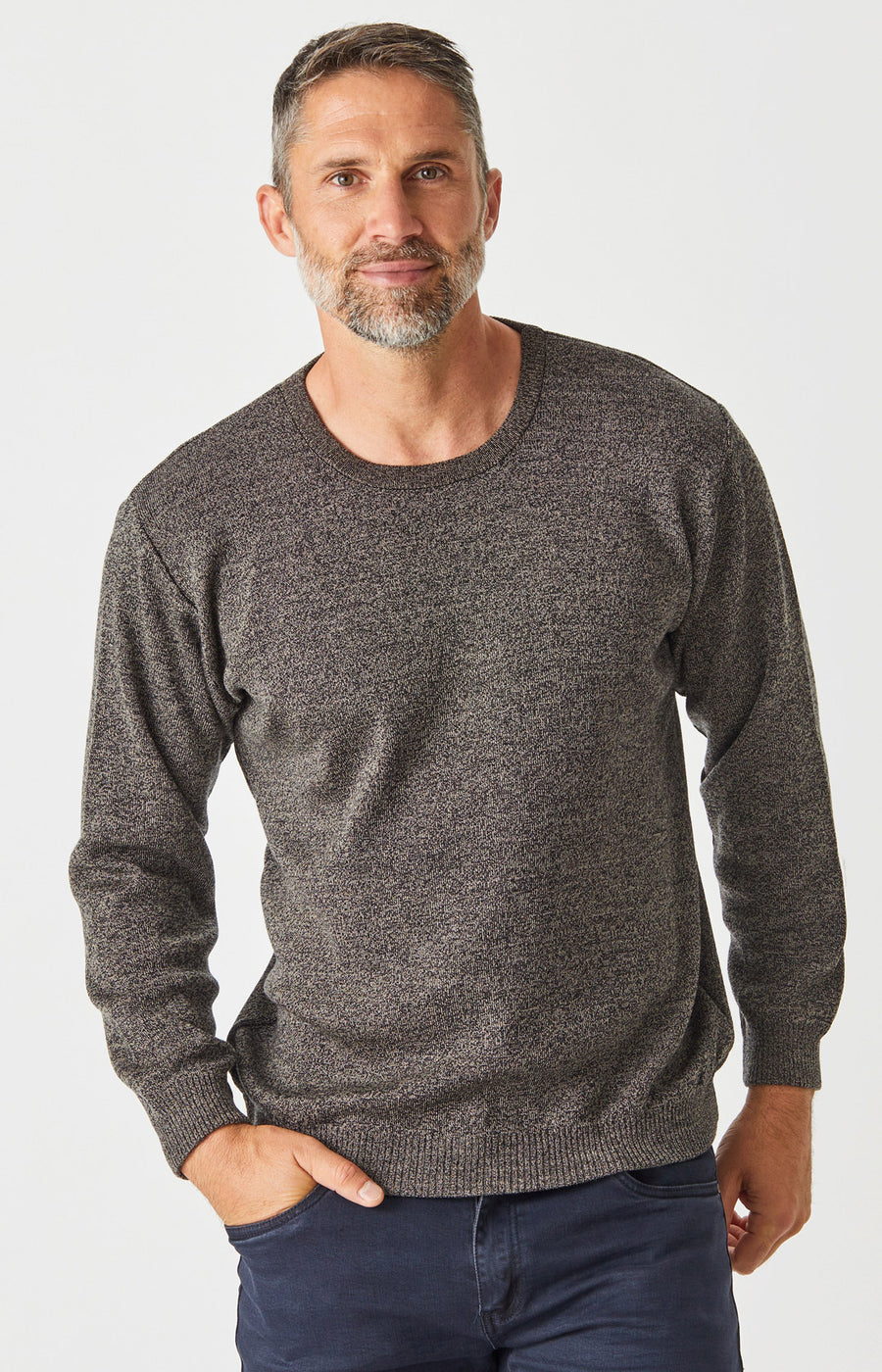 Aklanda Merino Crew Sweater - Lt Blue