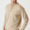 Merino Button Polo Sweater