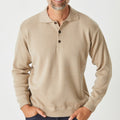 Merino Button Polo Sweater