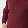 Merino Button Polo Sweater