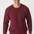 Aklanda Merino Rib Knit Crew - Berry