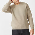 Aklanda Merino Rib Knit Crew - Mushroom