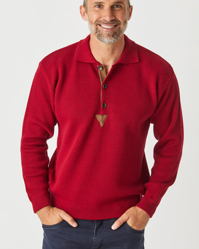 Merino Rib Knit Polo