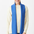 Merino Solid Scarf with Frills