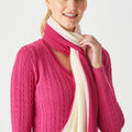 Block Stripe Scarf with Frills