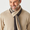 Block Stripe Scarf with Frills