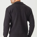 Merino Half Zip Pineapple Stitch Sweater