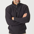 Merino Half Zip Pineapple Stitch Sweater