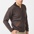 Merino Shawl Zip Cardigan with Pockets