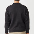 Merino Shawl Zip Cardigan with Pockets