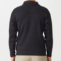 Merino Half Zip Open Collar Sweater