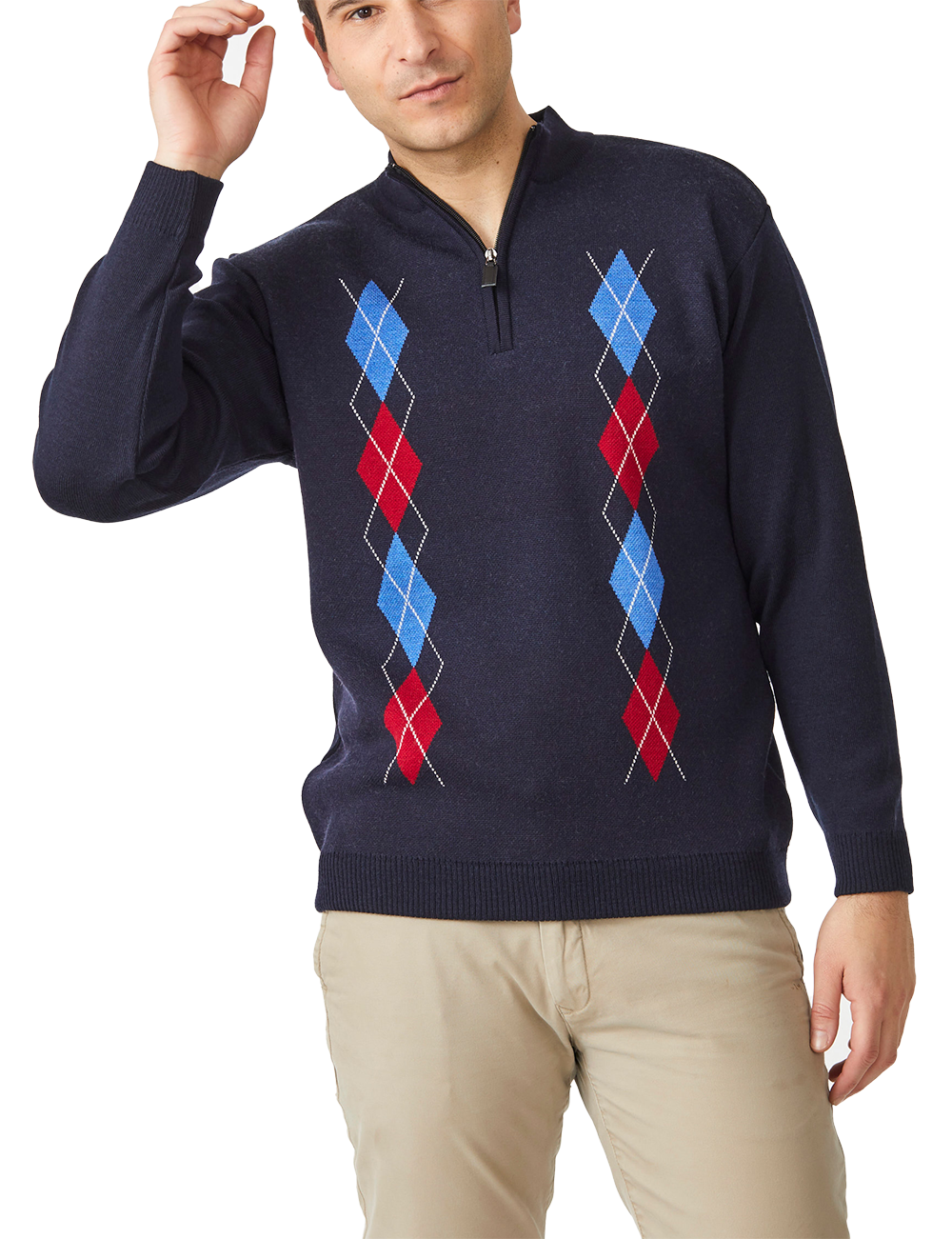Argyle Half Zip Collar – Aklanda Australia