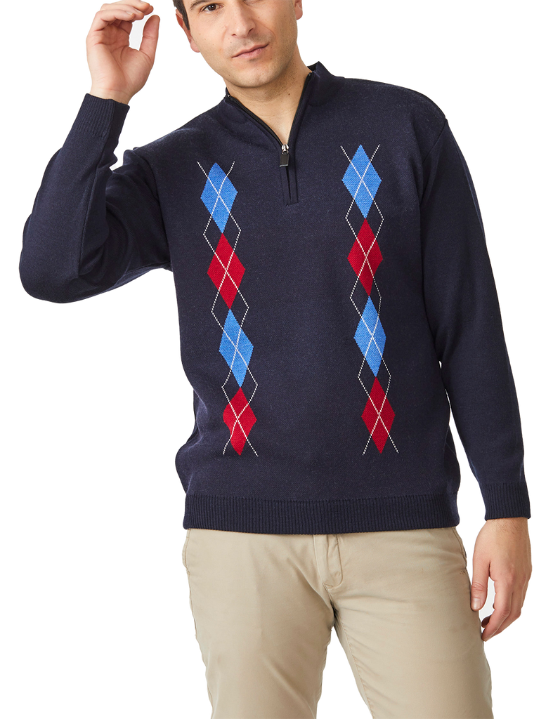 Argyle Half Zip Collar - Aklanda Australia