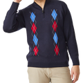 Argyle Half Zip Collar - Aklanda Australia