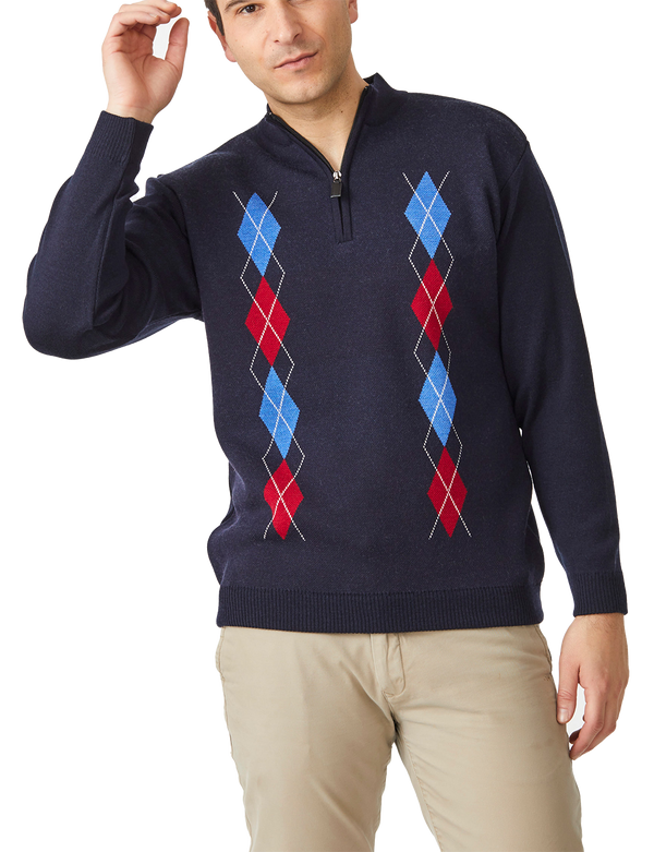 Argyle Half Zip Collar - Aklanda Australia