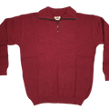 Merino Pineapple Stitch Zip Collar Sweater - Aklanda Australia