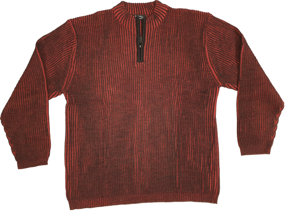 Rib Knitted Half Zip Sweater - Aklanda Australia