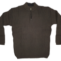 Rib Knitted Half Zip Sweater - Aklanda Australia