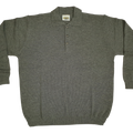 Merino Button Polo Collar Sweater - Aklanda Australia