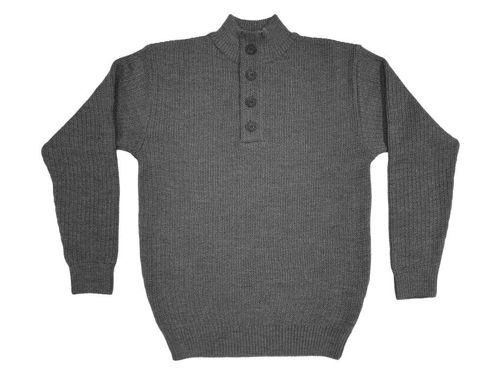 Merino Pineapple Stitch Button Collar Sweater - Aklanda Australia