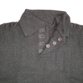 Merino High Collar Button Polo Sweater - Aklanda Australia