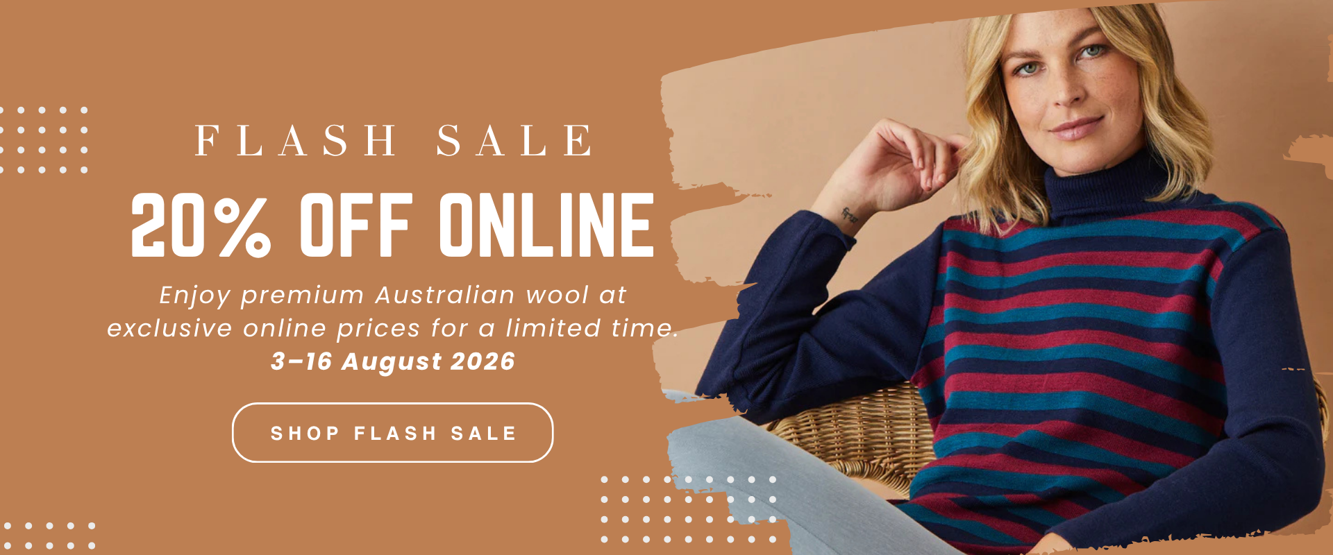 Flash Sale — 20% Off Online